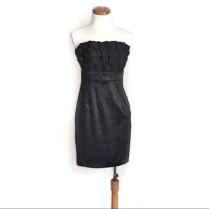 Maggy London Black Strapless Cocktail Dress